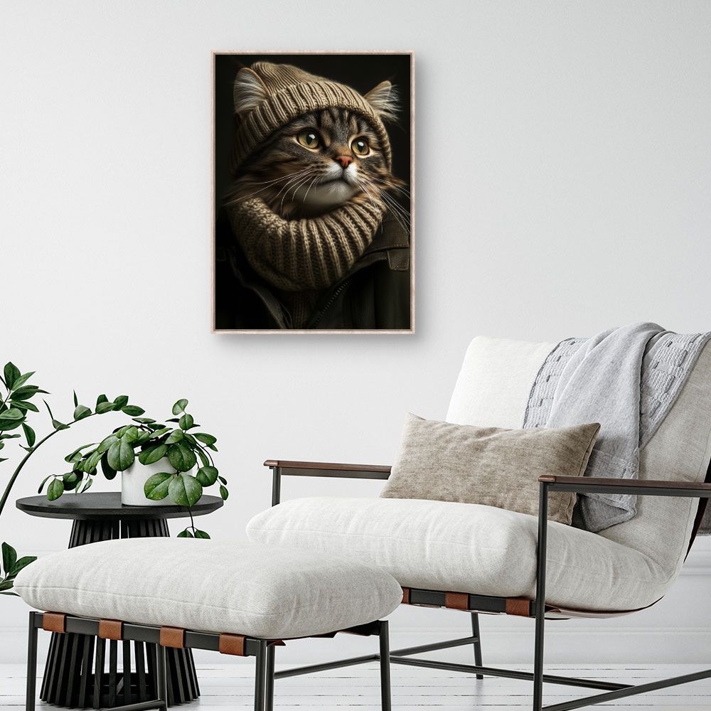 Toile "Chat élégant"