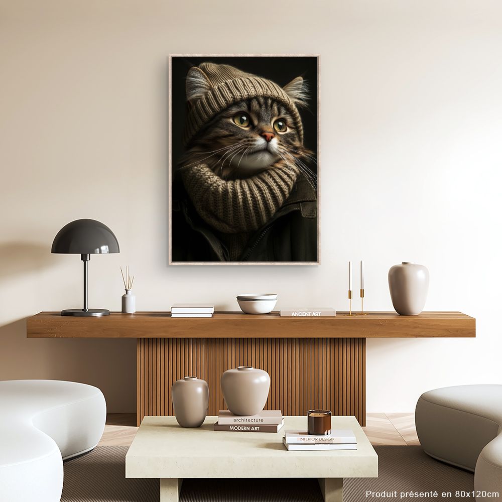Toile "Chat élégant"