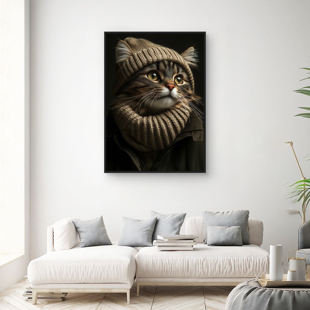 Toile "Chat élégant"