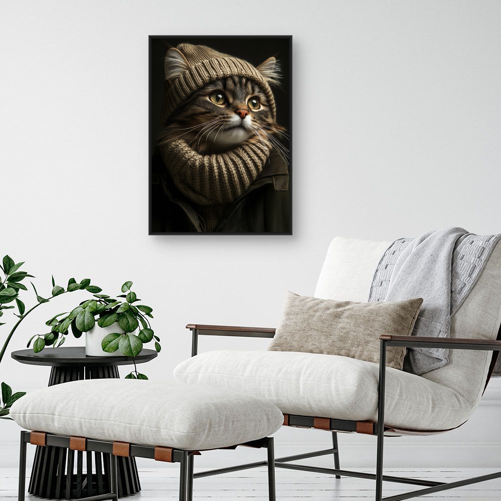 Toile "Chat élégant"