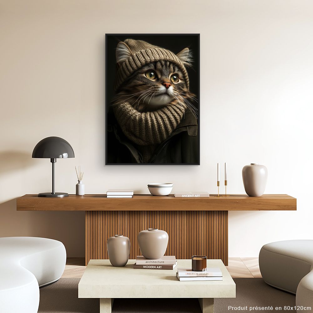 Toile "Chat élégant"
