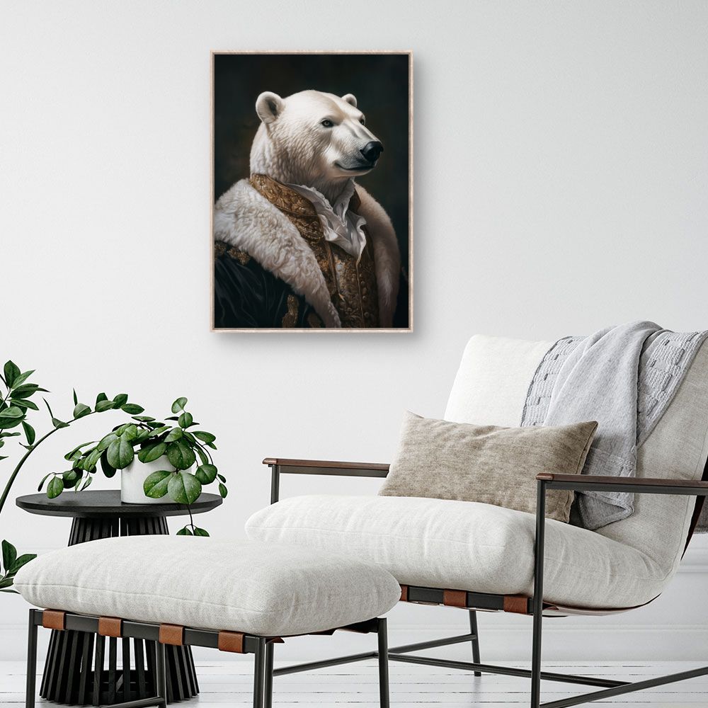 Toile "Ours élégant majestueux"