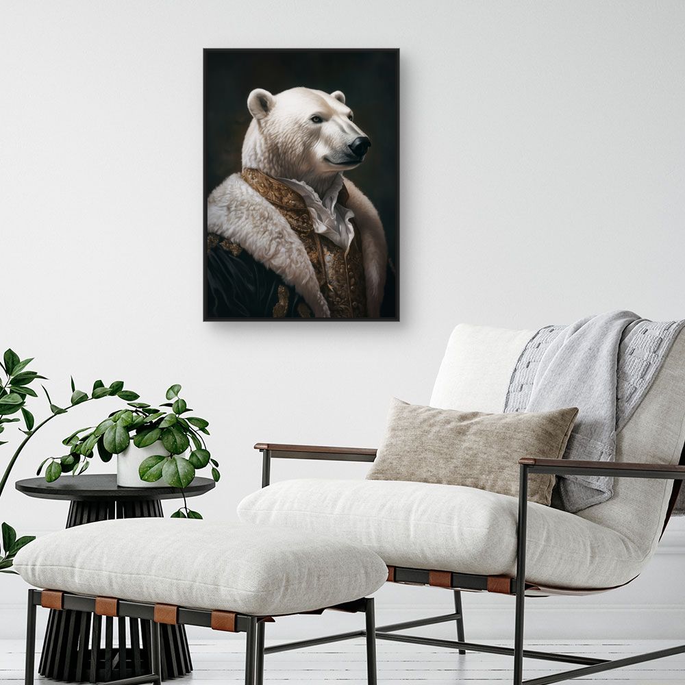 Toile "Ours élégant majestueux"