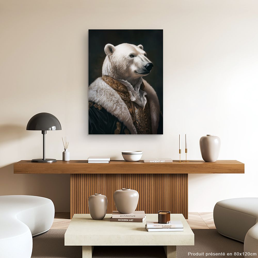 Toile "Ours élégant majestueux"
