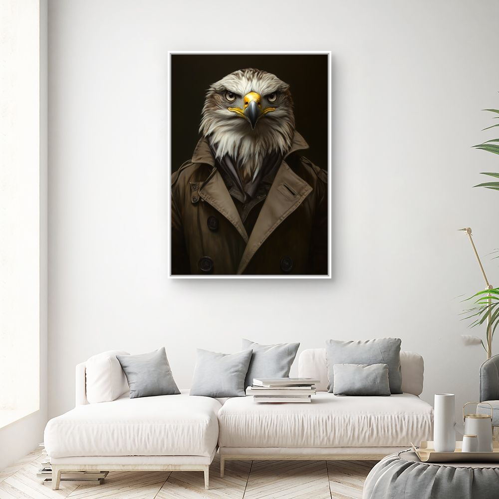 Toile "Élégant aigle urbain"