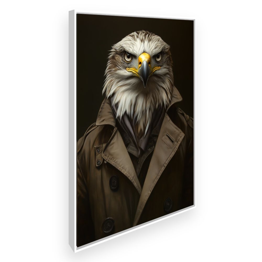 Toile Élégant aigle urbain – toile cadre blanc (slide 2)