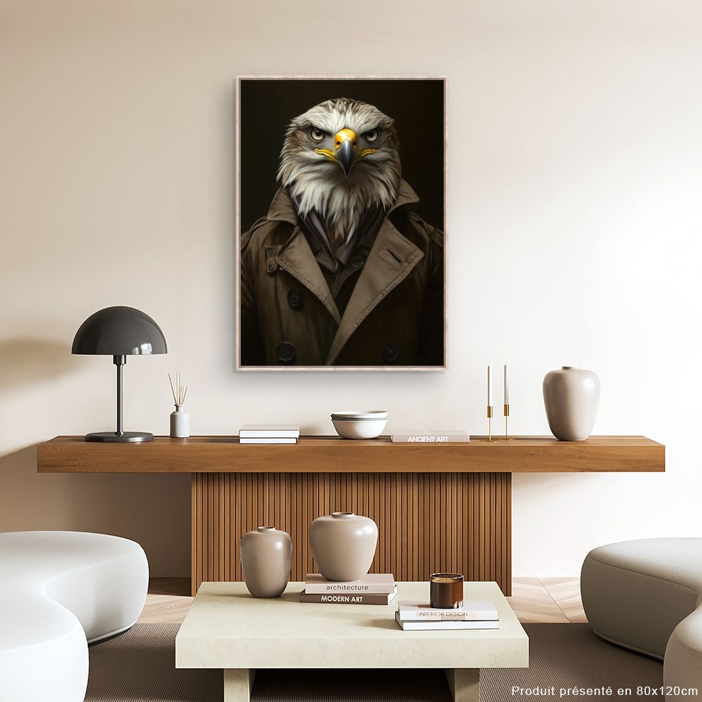 Toile "Élégant aigle urbain"