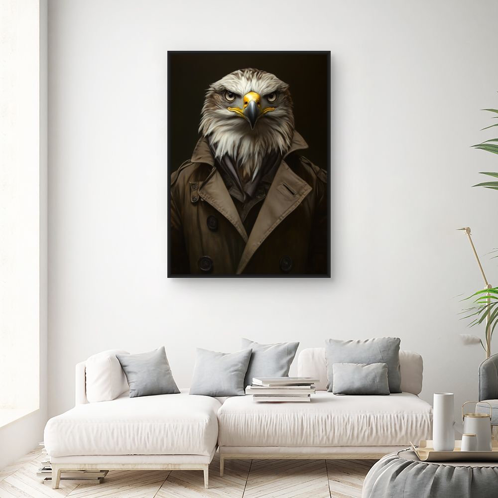 Toile "Élégant aigle urbain"