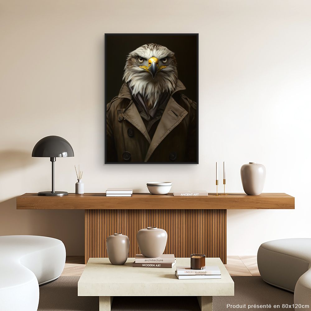 Toile "Élégant aigle urbain"