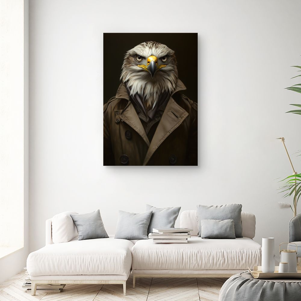 Toile "Élégant aigle urbain"