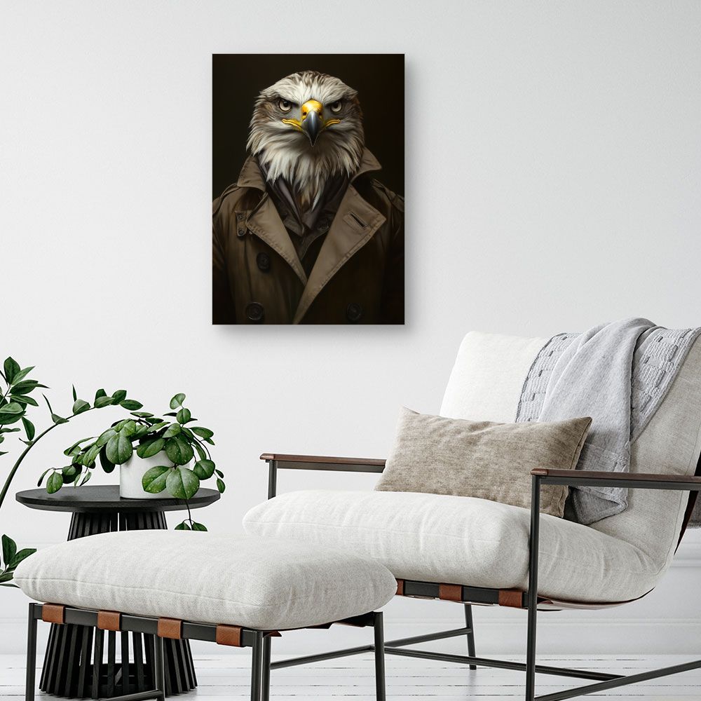 Toile "Élégant aigle urbain"