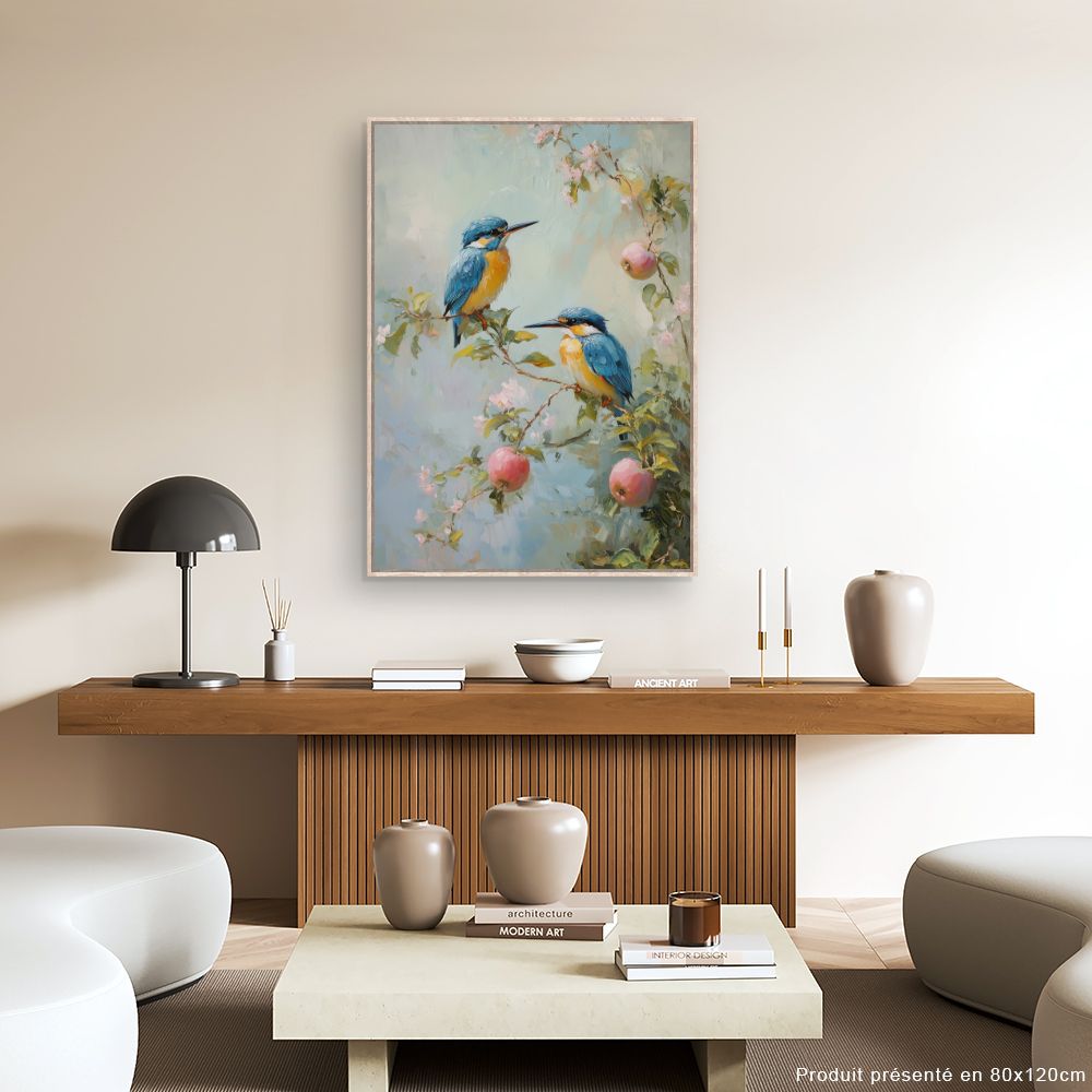 Toile "Oiseaux sur branches"