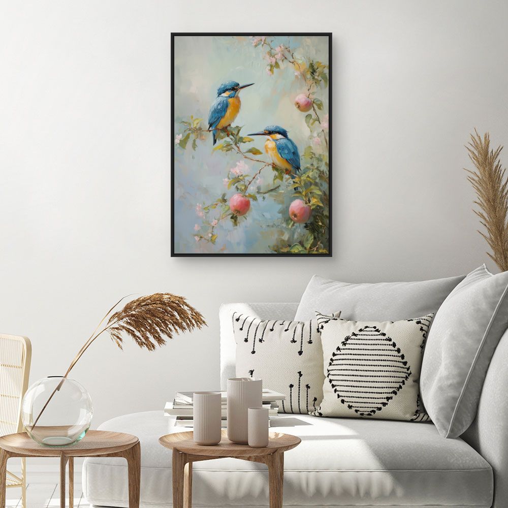 Toile "Oiseaux sur branches"