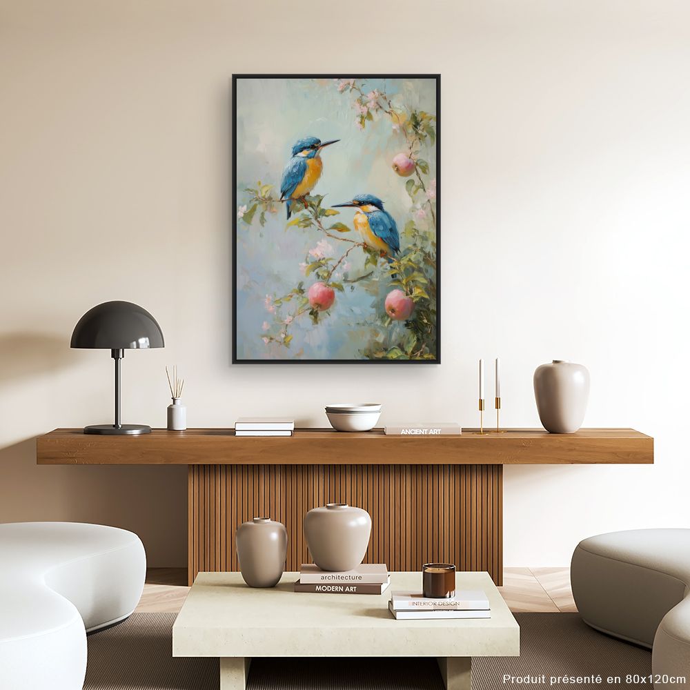 Toile "Oiseaux sur branches"