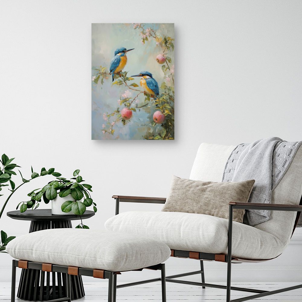Toile "Oiseaux sur branches"