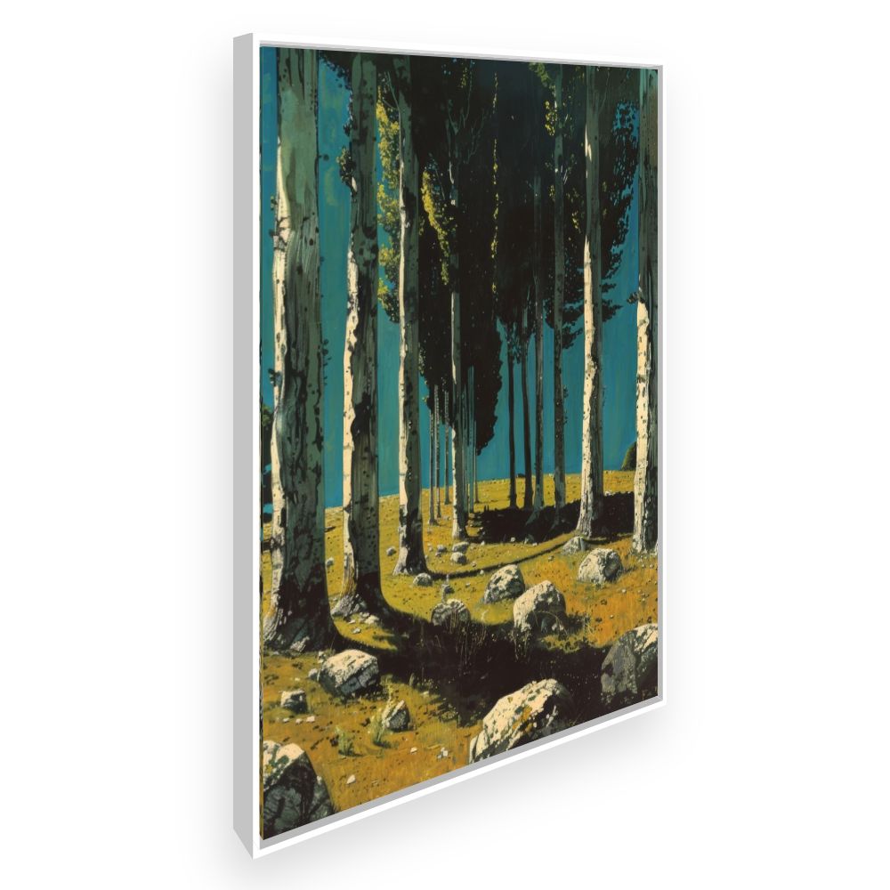 Toile Forêt mystique – toile cadre blanc (slide 2)