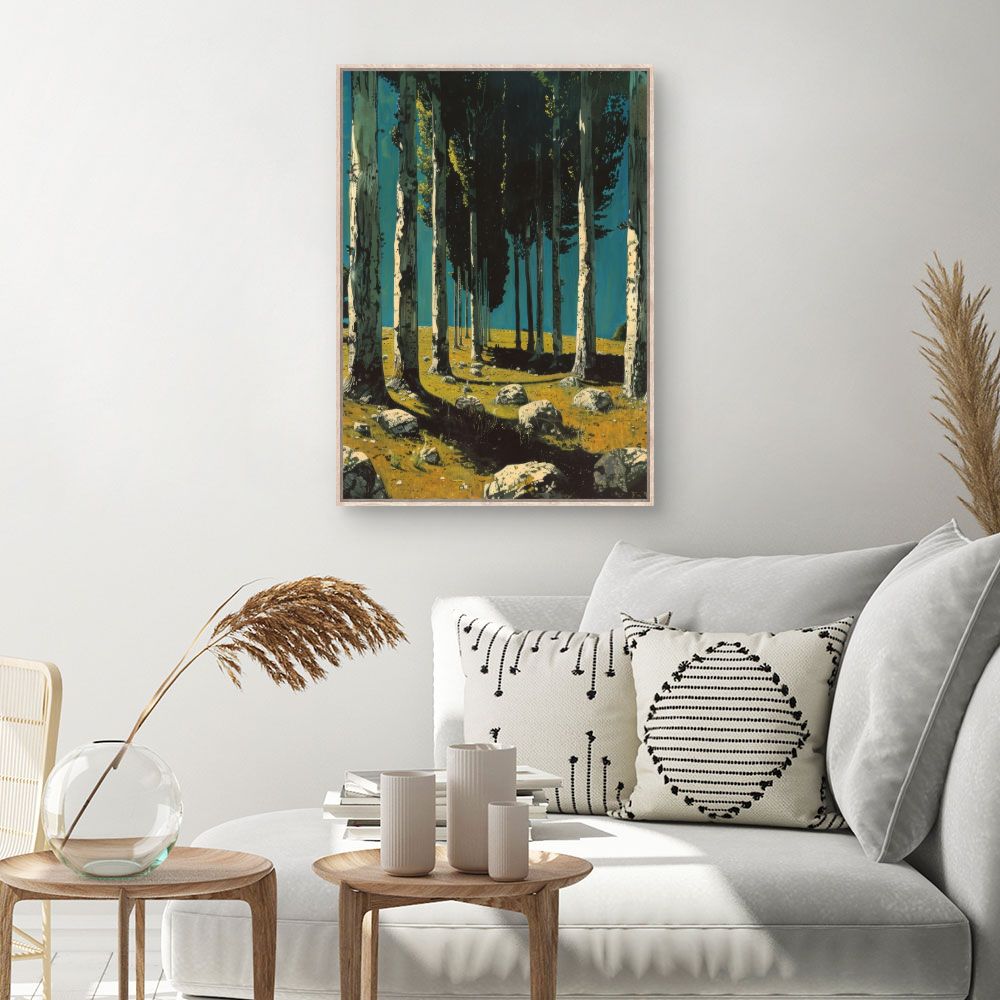 Toile Forêt mystique – toile cadre naturel (slide 1, 60×90)