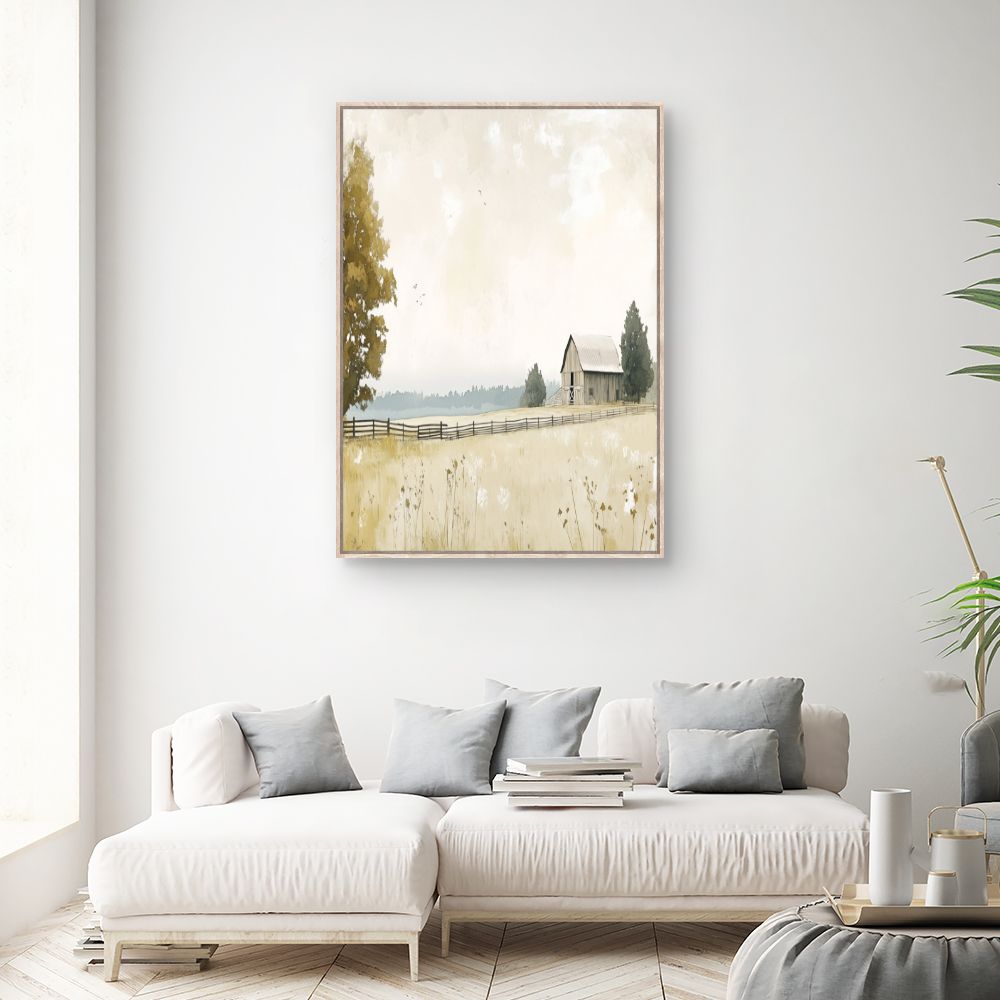 Toile "Ferme tranquille"