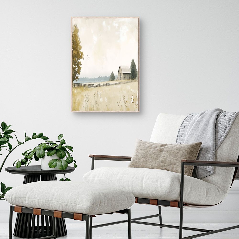 Toile "Ferme tranquille"