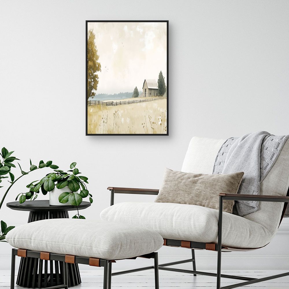 Toile "Ferme tranquille"