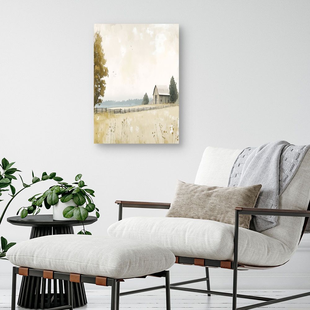 Toile "Ferme tranquille"