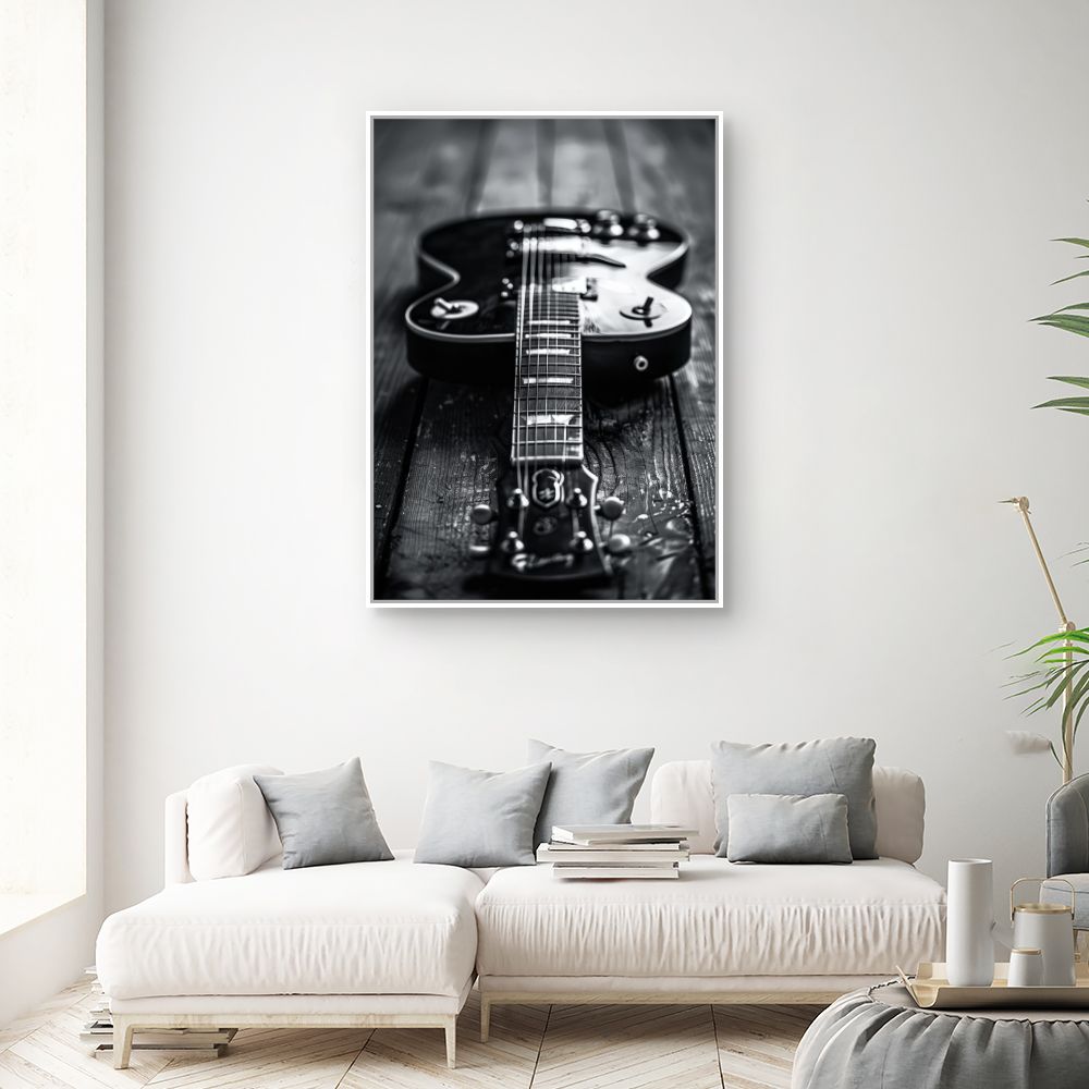Toile "Guitare élégante"