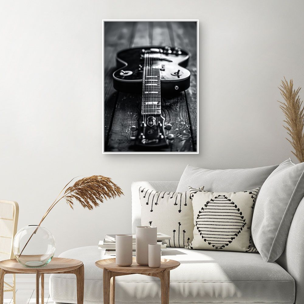Toile "Guitare élégante"