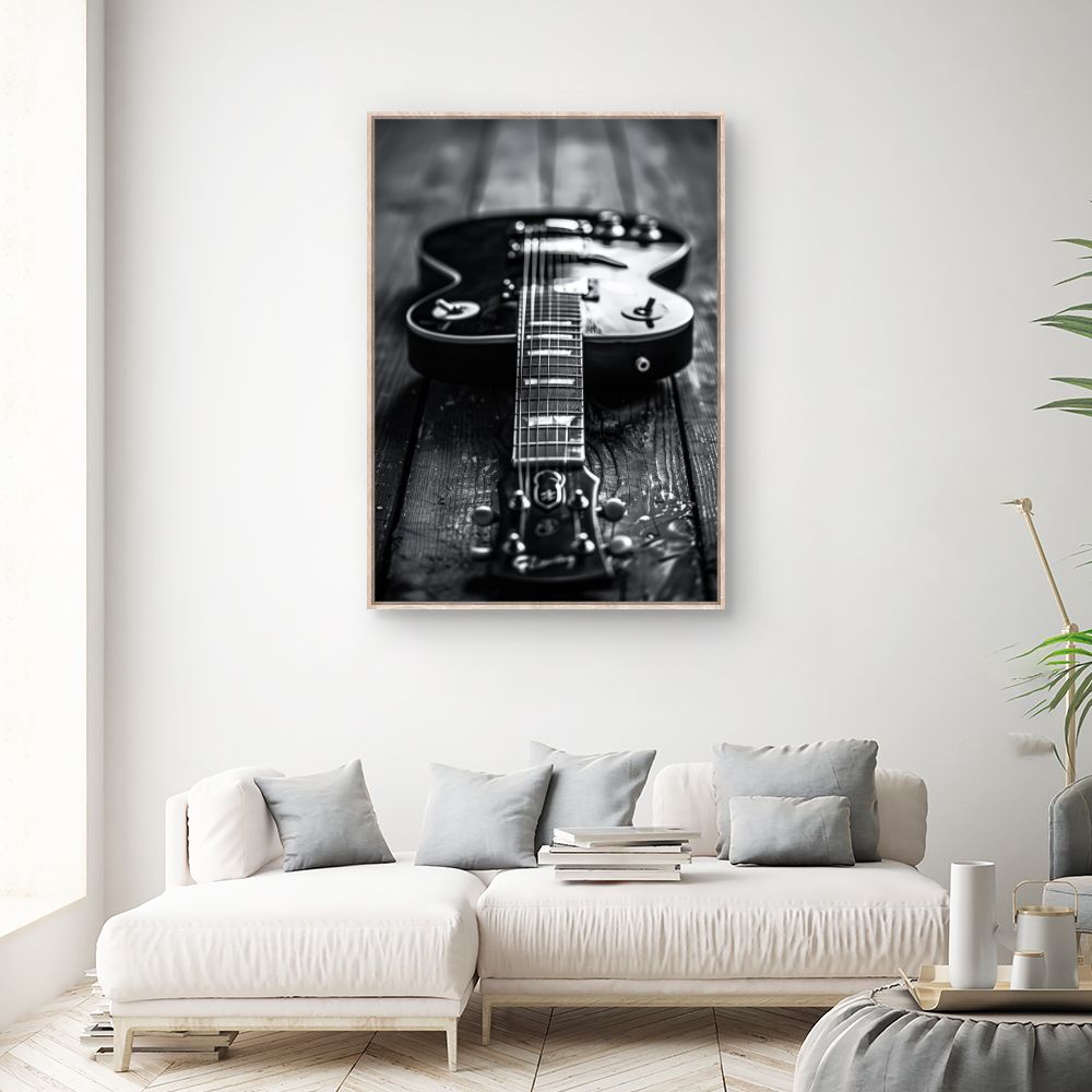 Toile "Guitare élégante"