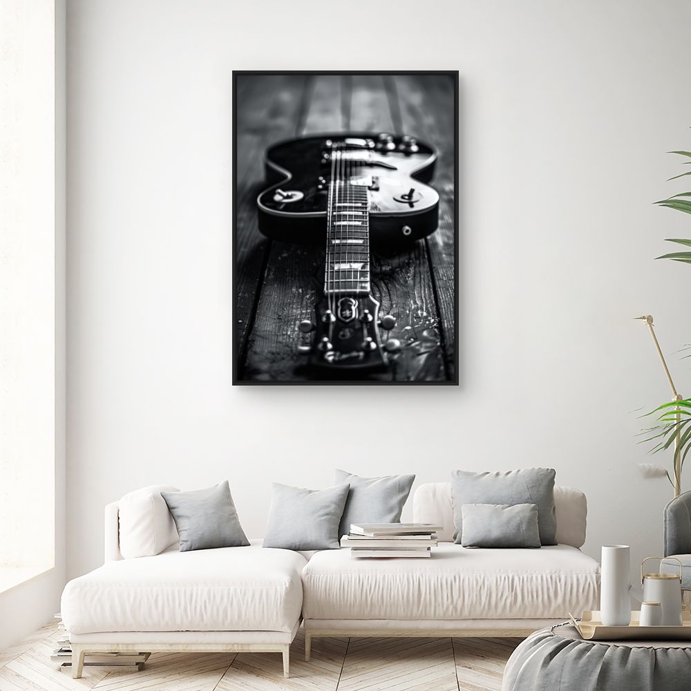 Toile "Guitare élégante"
