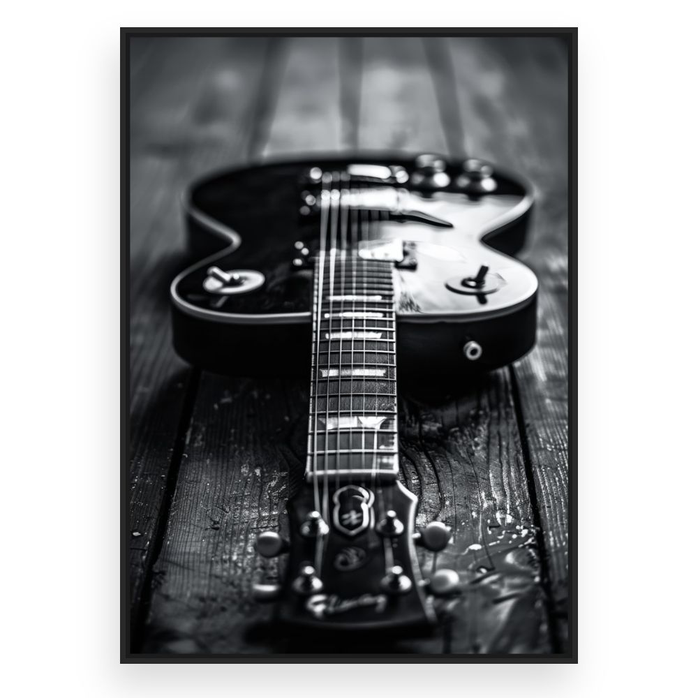 Toile Guitare élégante – toile cadre noir (slide 3)