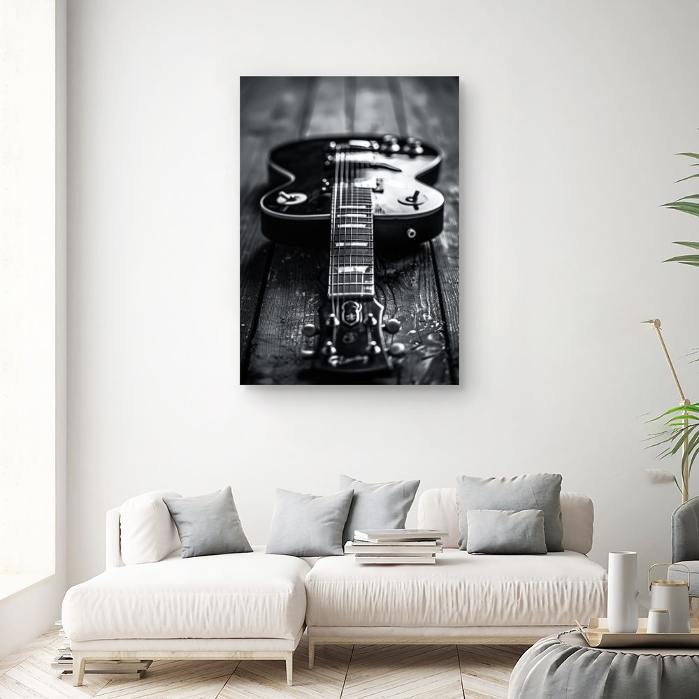 Toile "Guitare élégante"