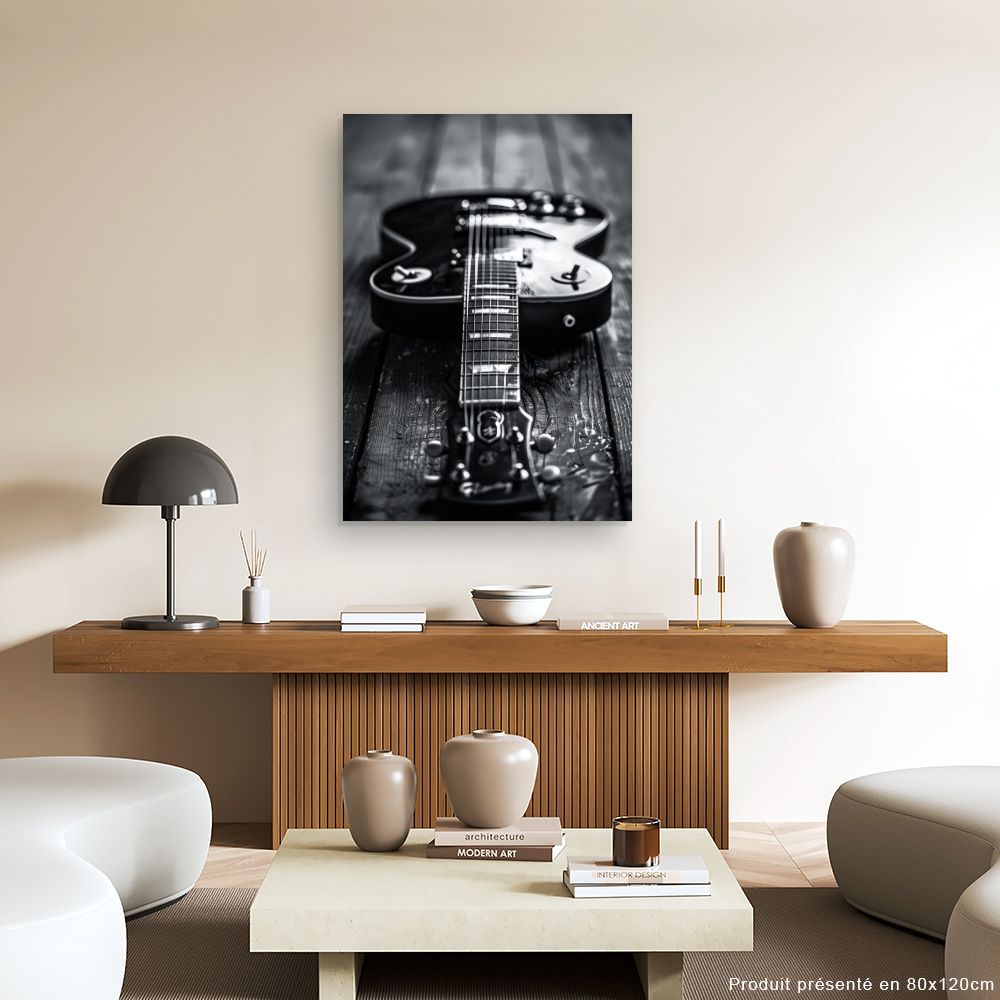 Toile "Guitare élégante"