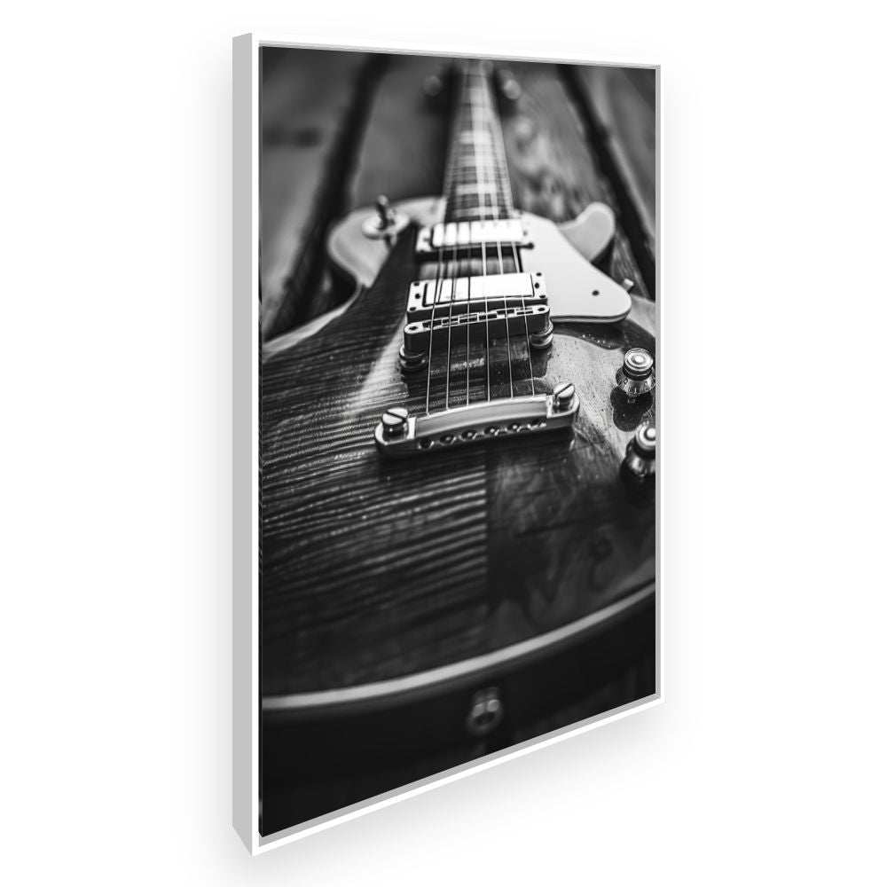 Toile Guitare électrique élégante – toile cadre blanc (slide 2)