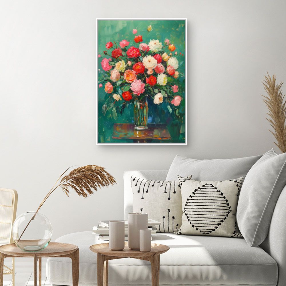 Toile "Bouquet éclatant"