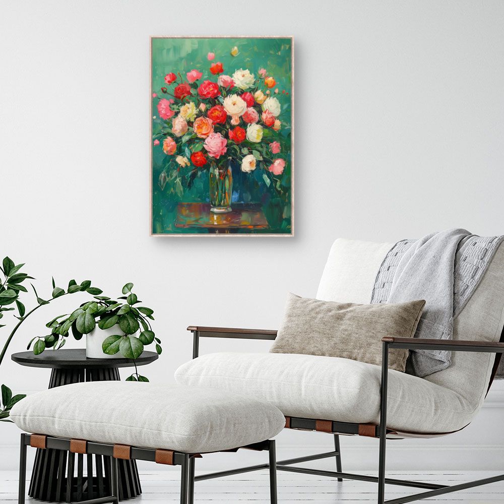 Toile "Bouquet éclatant"