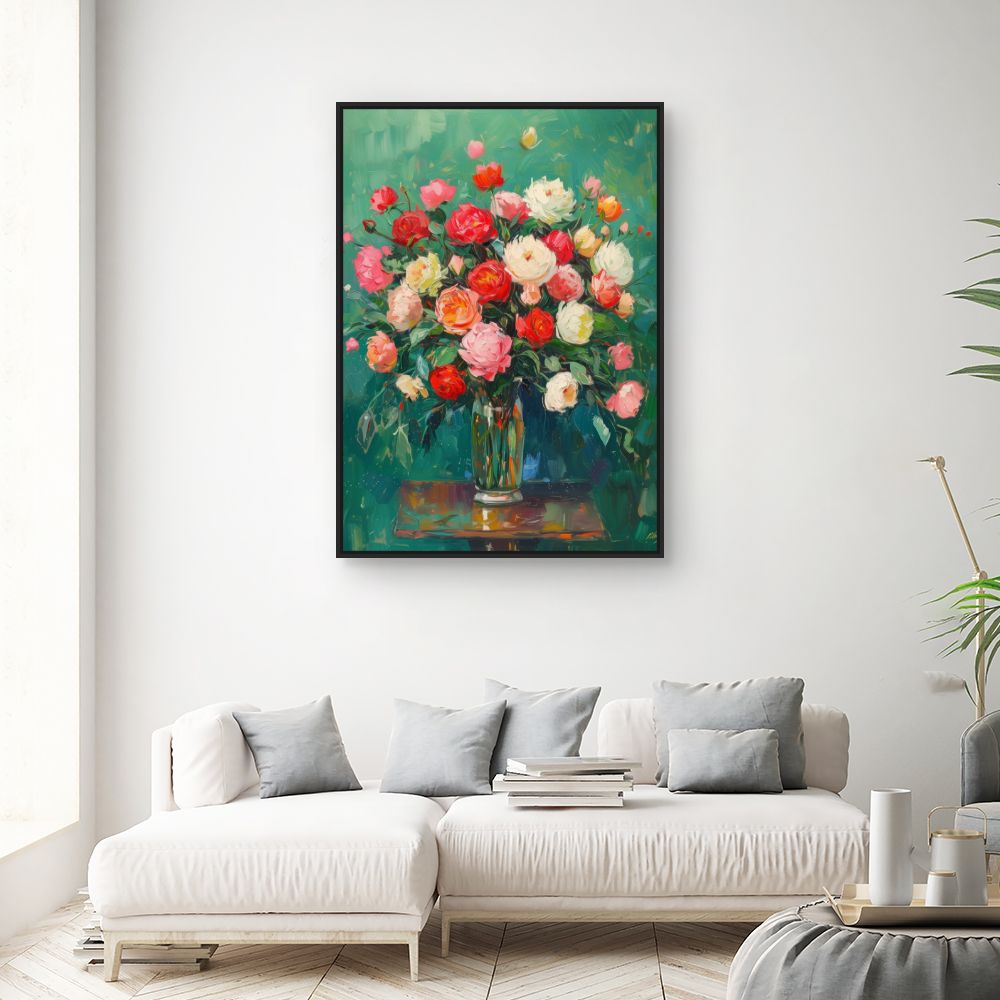 Toile "Bouquet éclatant"