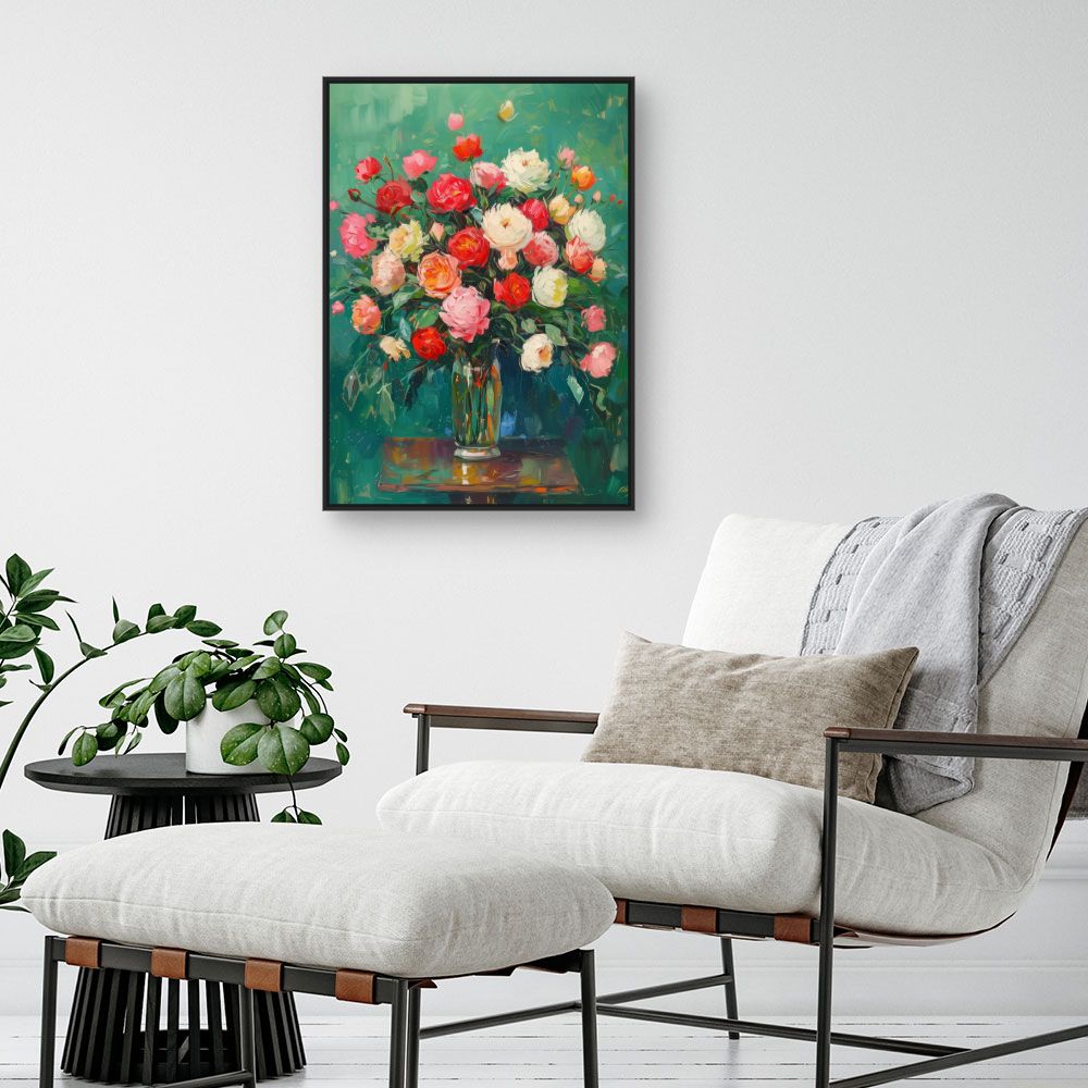 Toile "Bouquet éclatant"