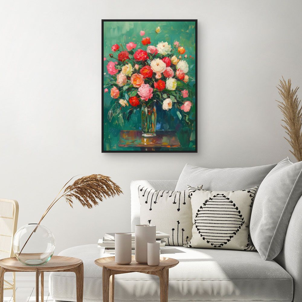 Toile "Bouquet éclatant"