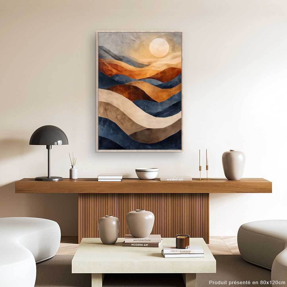 Toile "Paysage ondulant"