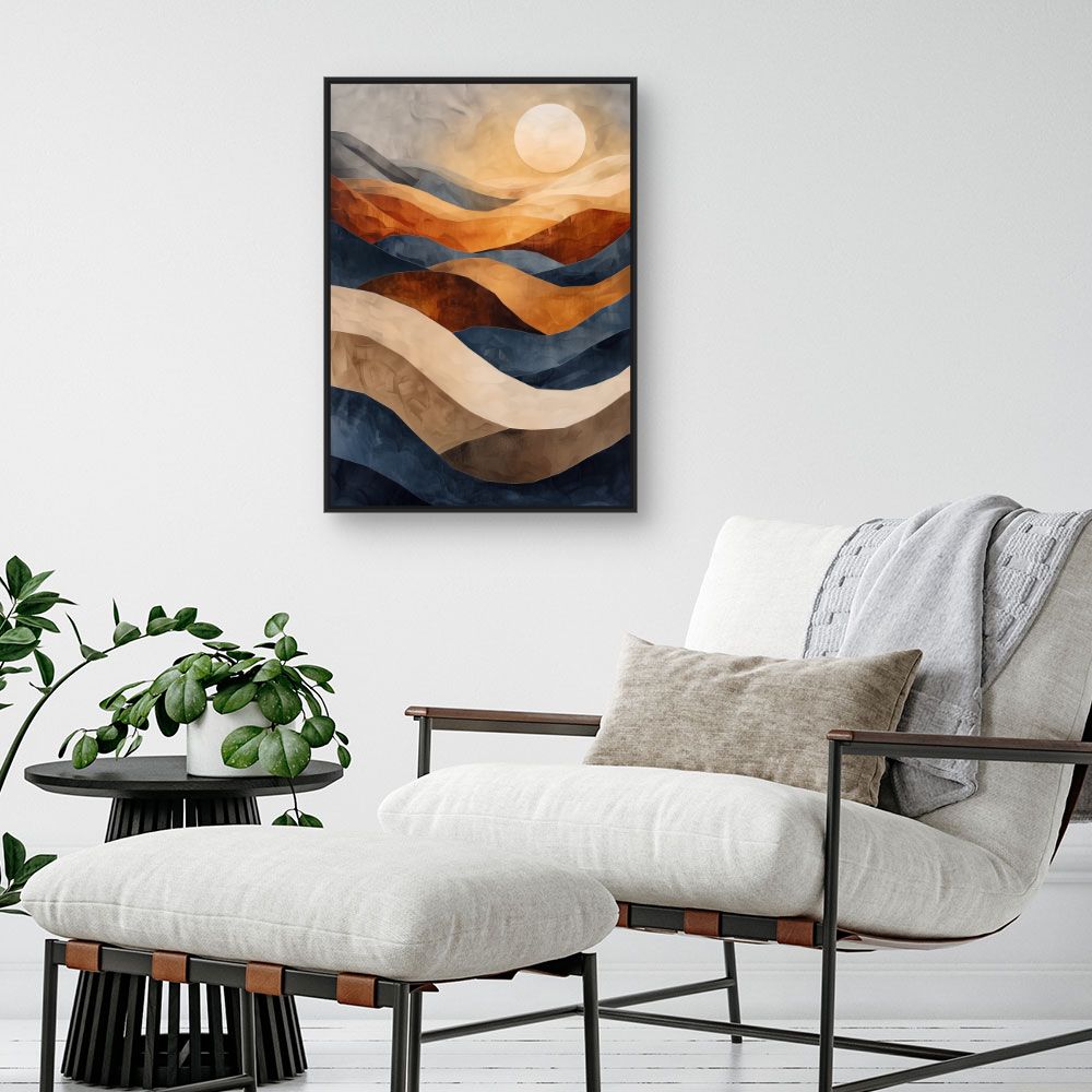 Toile "Paysage ondulant"