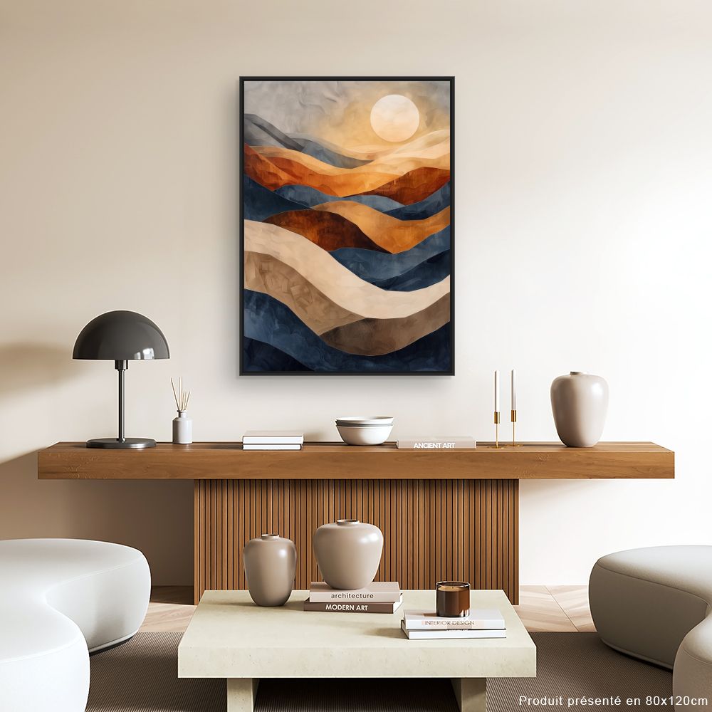 Toile "Paysage ondulant"