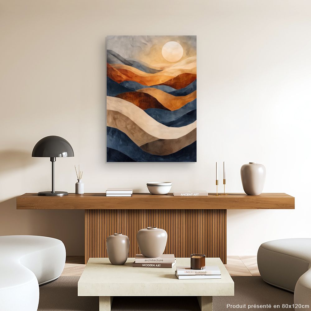 Toile "Paysage ondulant"
