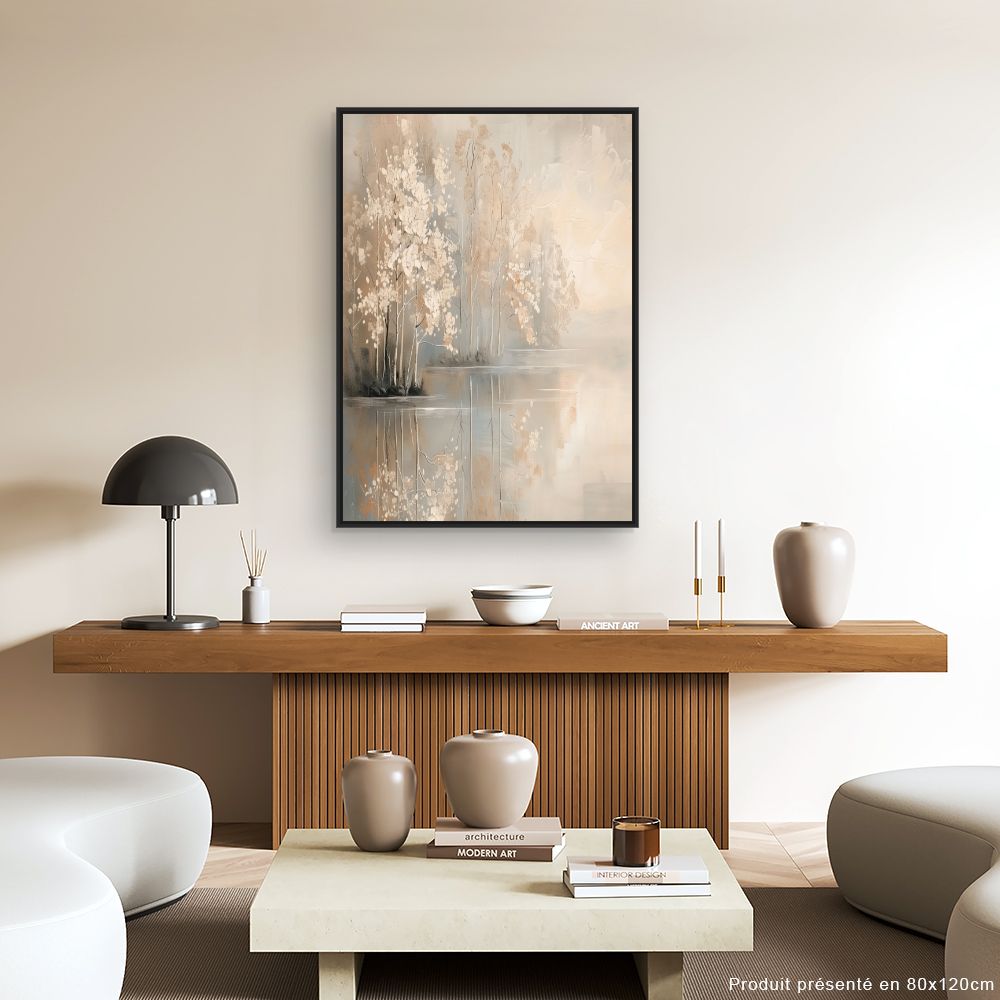 Toile "Arbres au bord de l'eau"