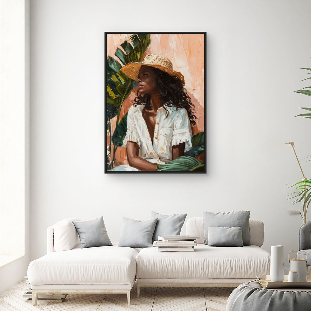 Toile "Élégance estivale chic"