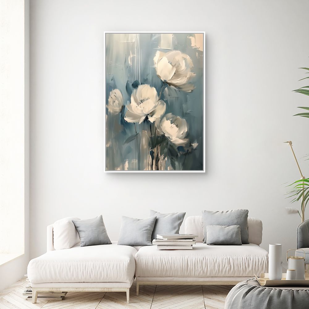 Toile "Fleurs élégantes"