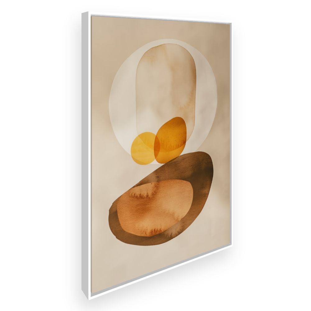 Toile Formes organiques apaisantes – toile cadre blanc (slide 2)
