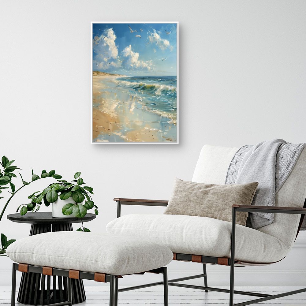 Toile "Plage paisible"