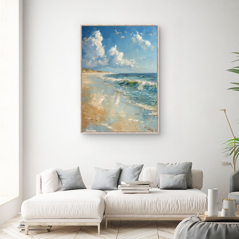 Toile "Plage paisible"