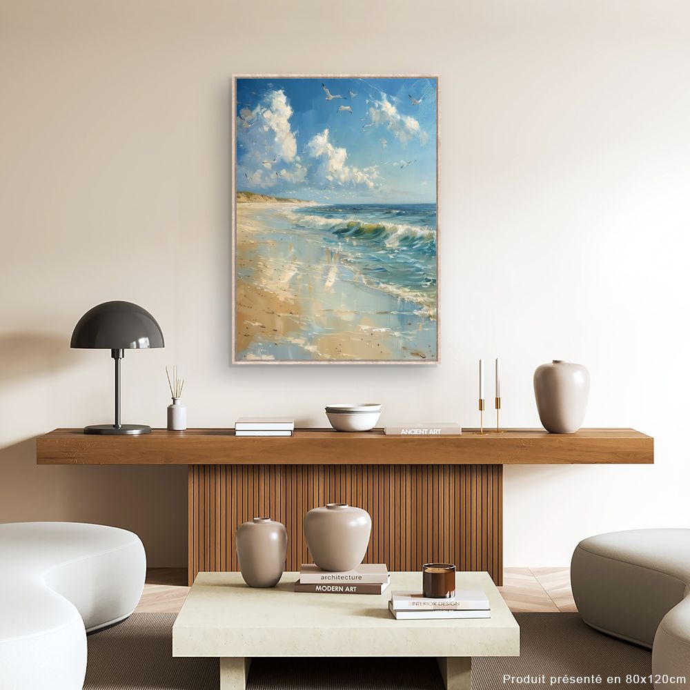 Toile "Plage paisible"