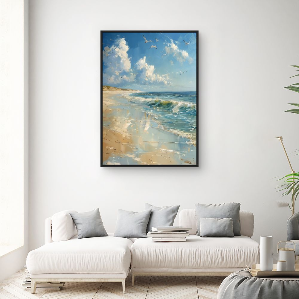 Toile "Plage paisible"